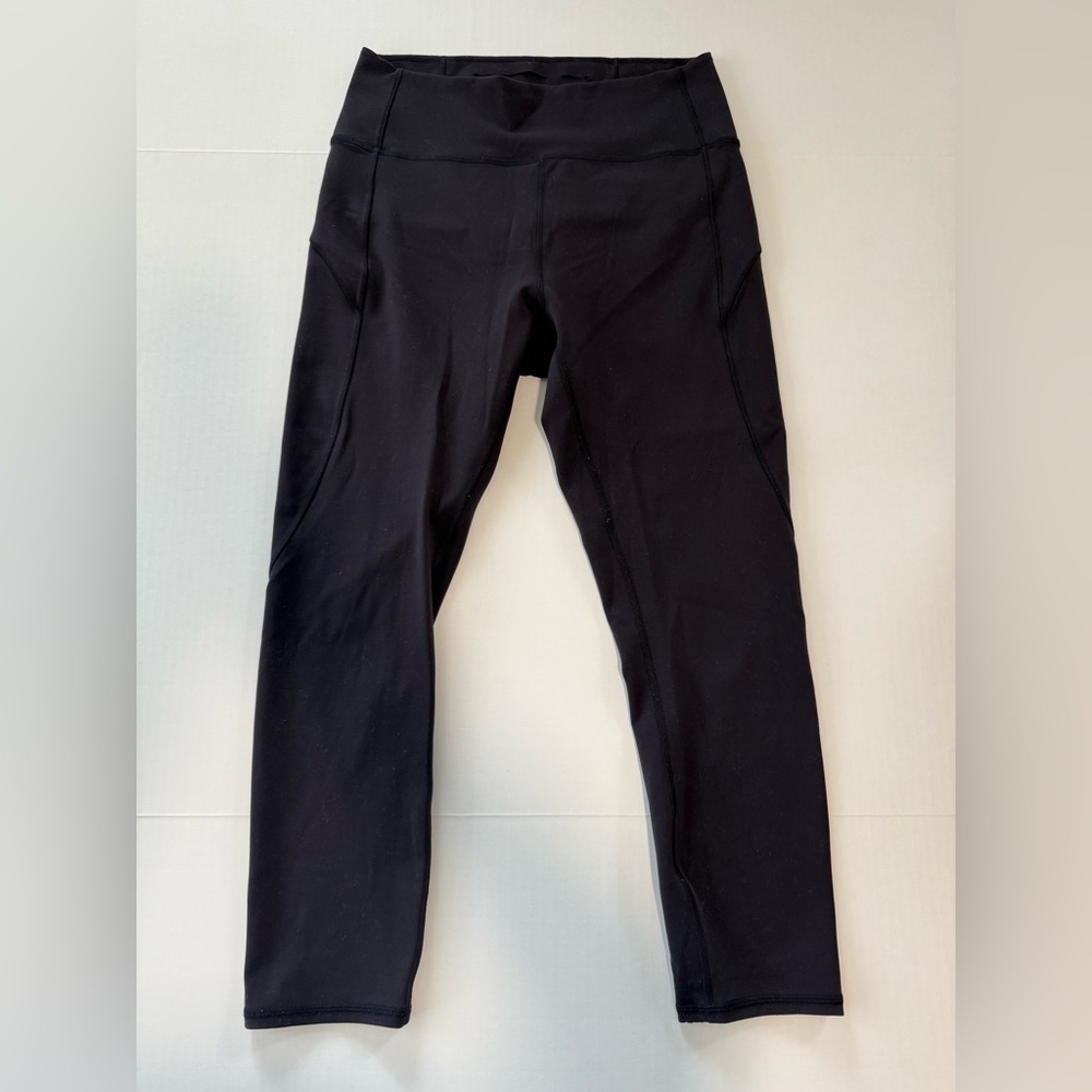 Lululemon Athletic Crop Leggings (Black) (007)